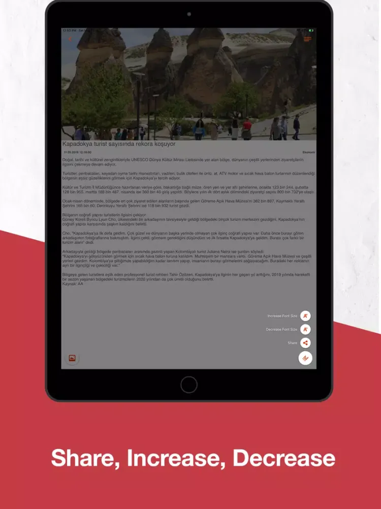 Reportee-The Best News App iPad 应用截图