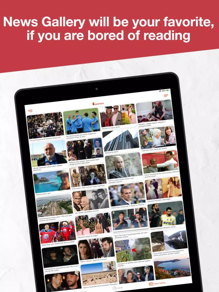 Reportee-The Best News App iPad 应用截图