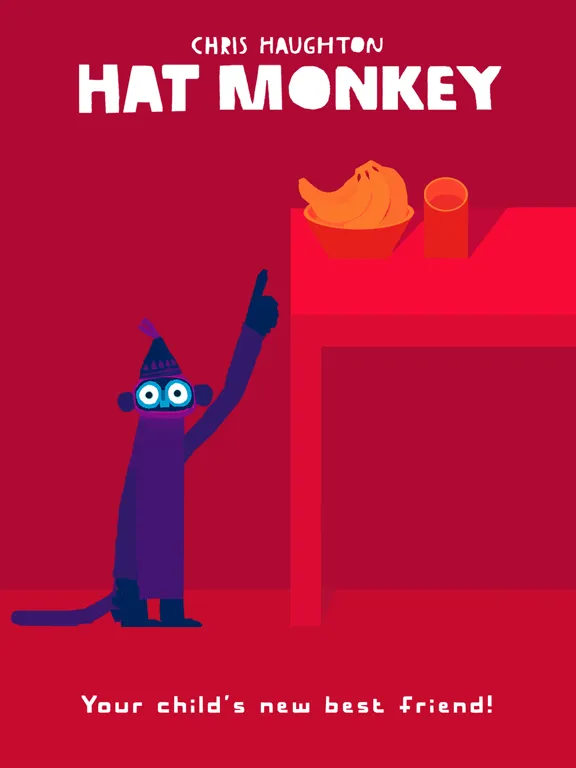 Hat Monkey by Chris Haughton iPad  スクリーンショット