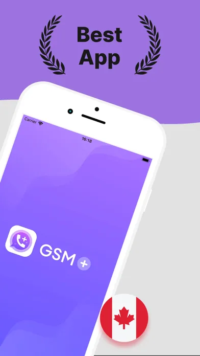 ภาพหน้าจอของ GSM+ Second Phone Number