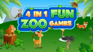 Tangkapan layar 4 in 1 Fun Zoo Games Free - Learning & Educational Activities App for Kids & Toddlers
