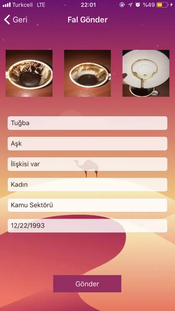 Ảnh chụp màn hình của Şahmeran- Kahve Falı