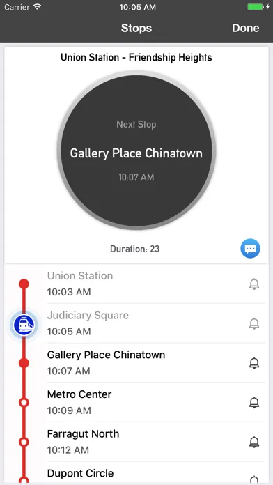 onTime : DC Metro - WMATA应用截图