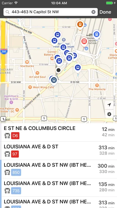 onTime : DC Metro - WMATA应用截图