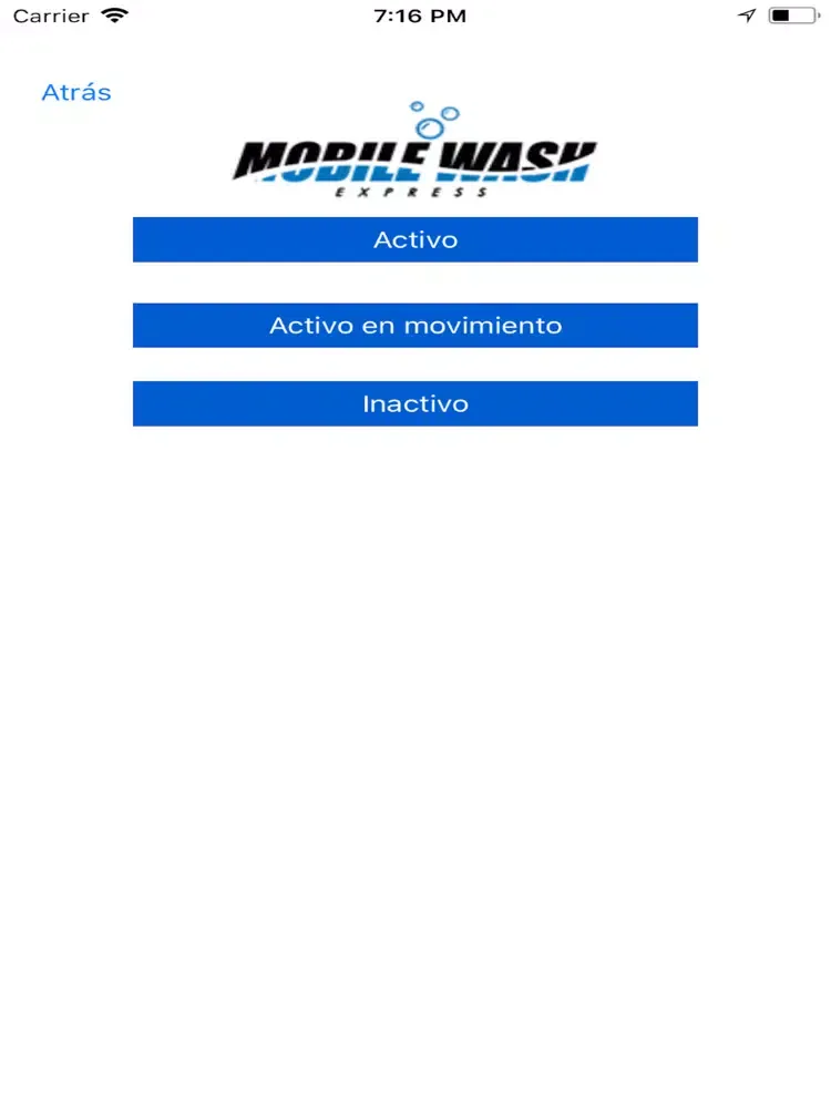 Washer Mobile Wash iPad  স্ক্রিনশট