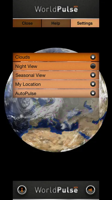 ภาพหน้าจอของ WorldPulse Earth Weather Clouds & Temperature