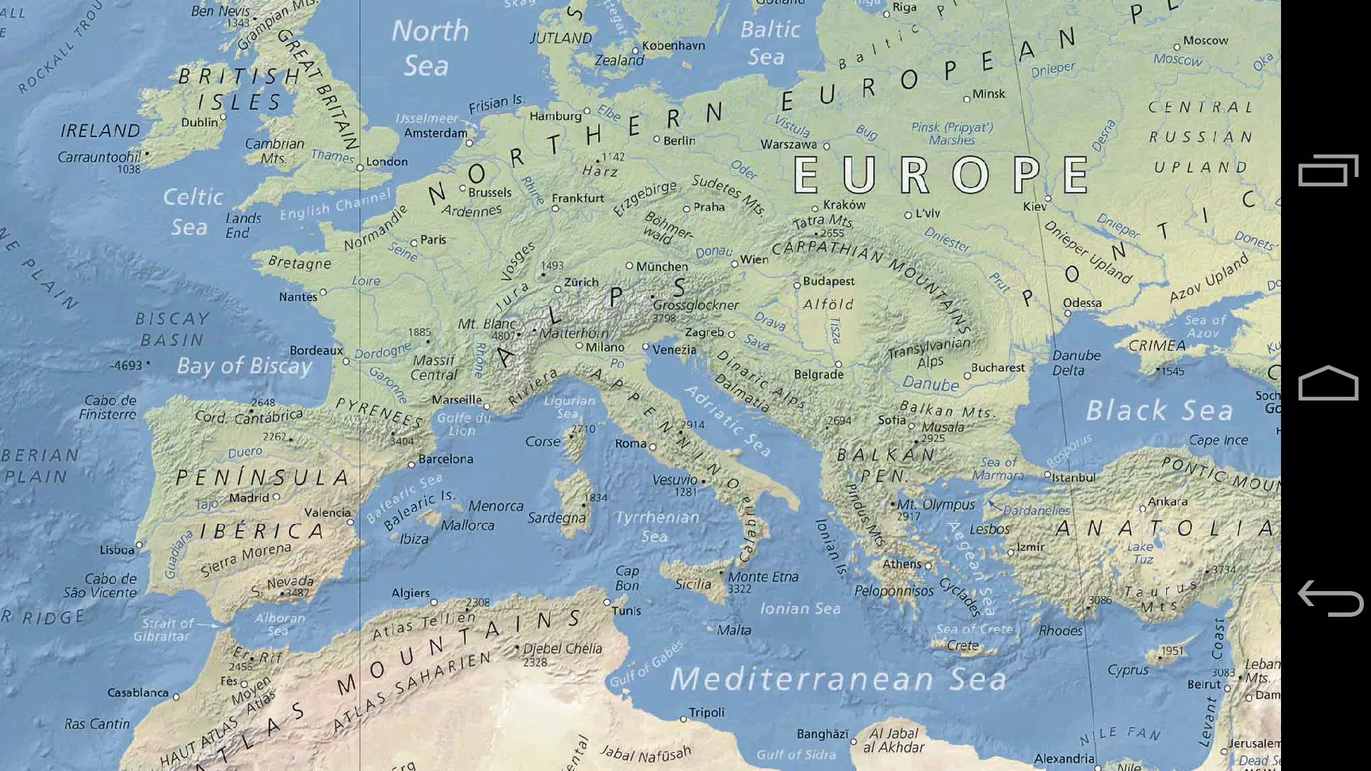 Zrzuty ekranu World Map Offline - Physical