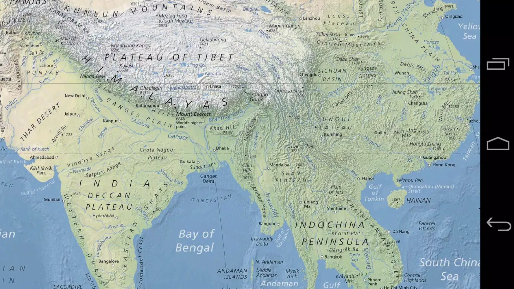 Capturas de tela do World Map Offline - Physical