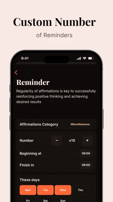ภาพหน้าจอของ Affirmation: Daily Motivation