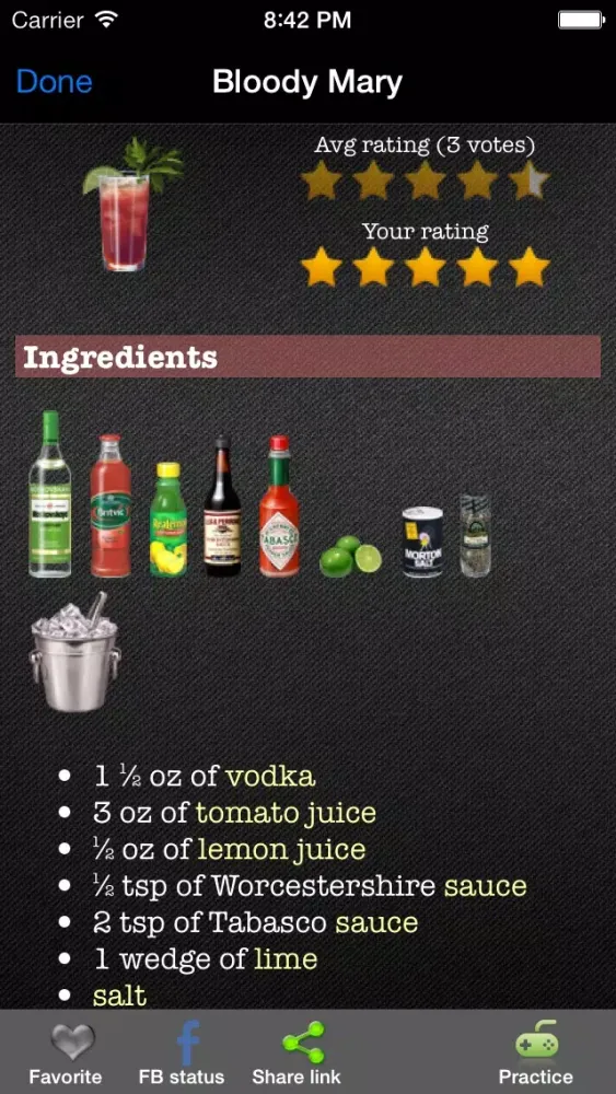 Zrzuty ekranu Mixidrink