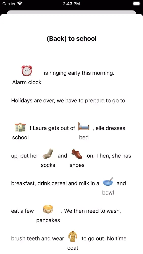 Zrzuty ekranu Emoji Stories for children
