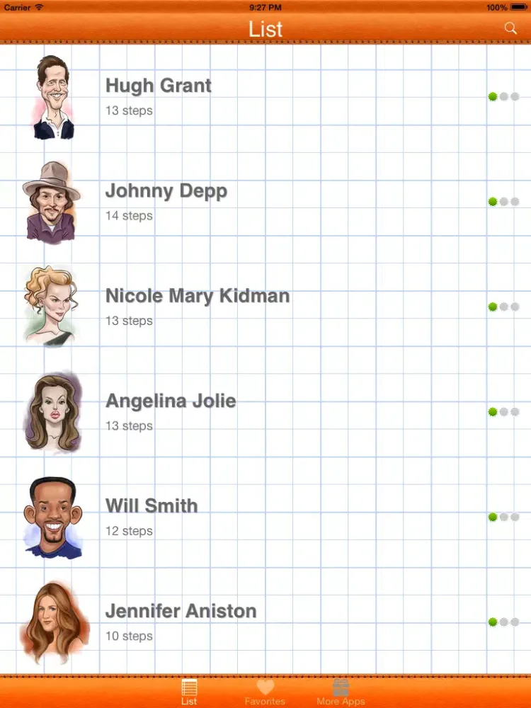 How to Draw Caricatures iPad  Screenshots