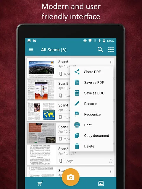 Capturas de pantalla de Smart Doc Scanner