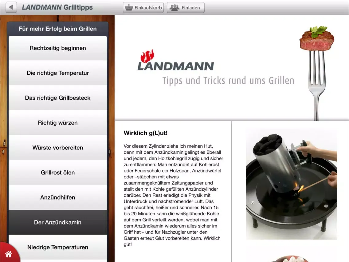 Capturas de tela do Grillen – Grillrezepte und Grilltipps von Landmann iPad 
