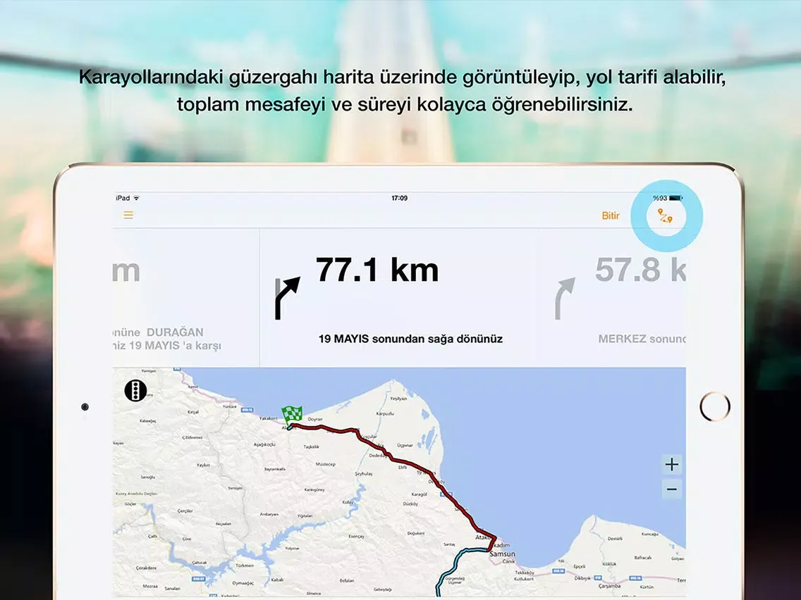 Tangkapan skrin Türkiye Trafik - KGM iPad 
