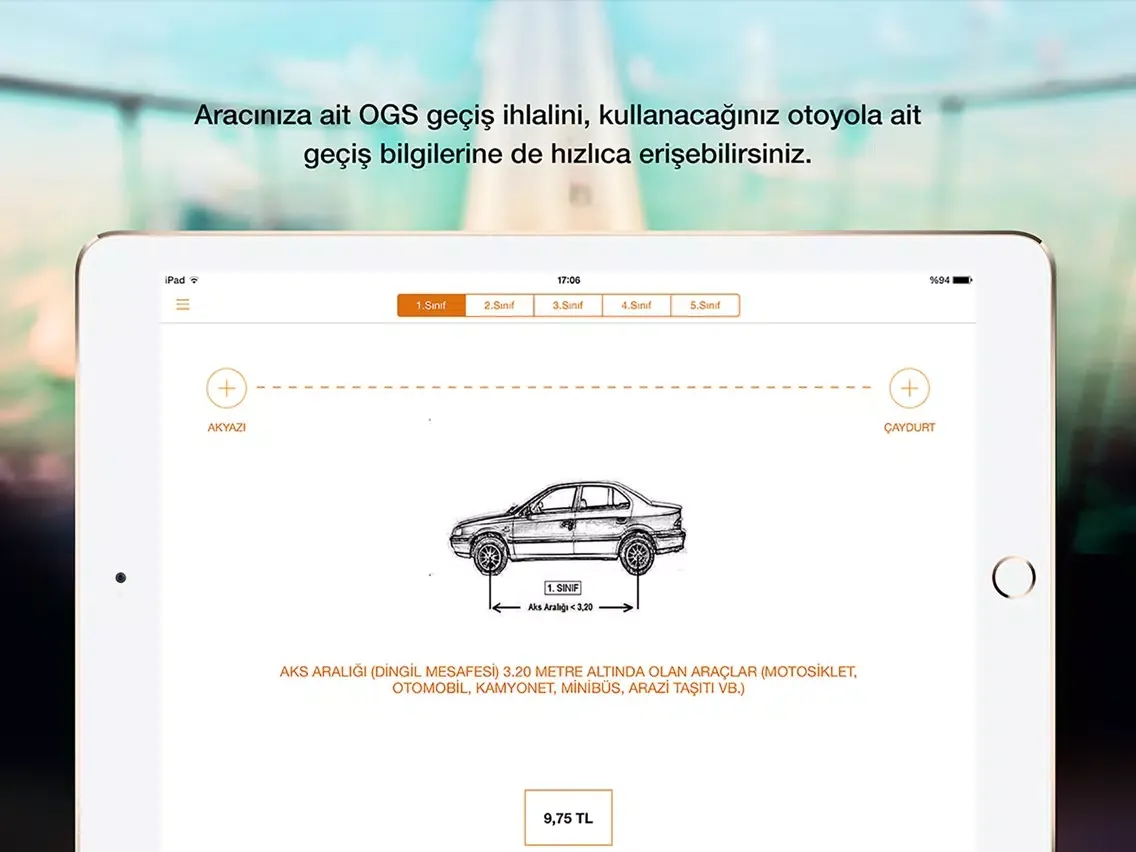 Tangkapan skrin Türkiye Trafik - KGM iPad 