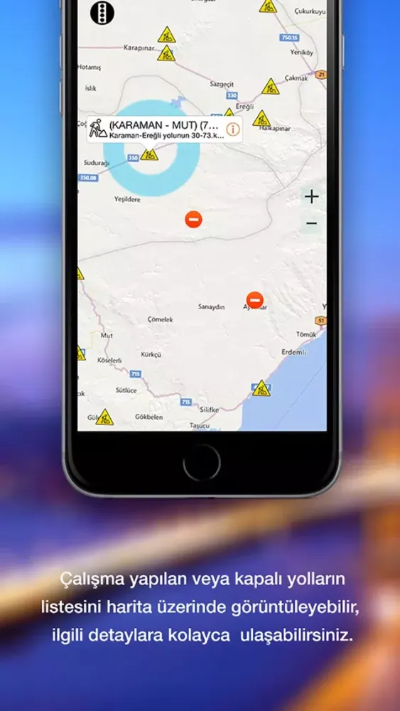 Tangkapan skrin Türkiye Trafik - KGM