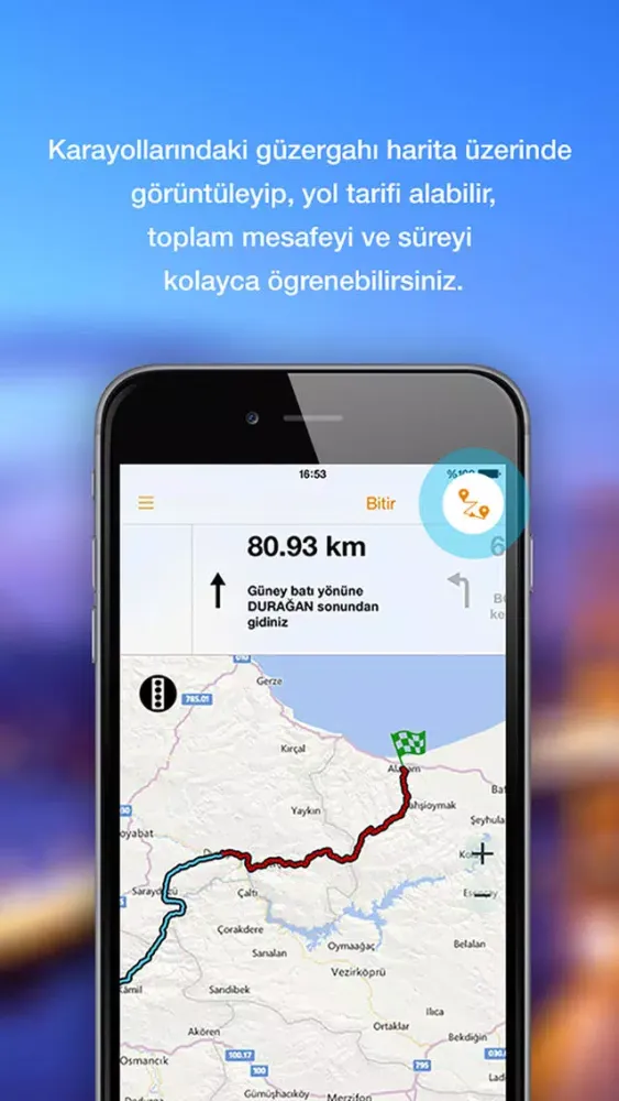 Tangkapan skrin Türkiye Trafik - KGM