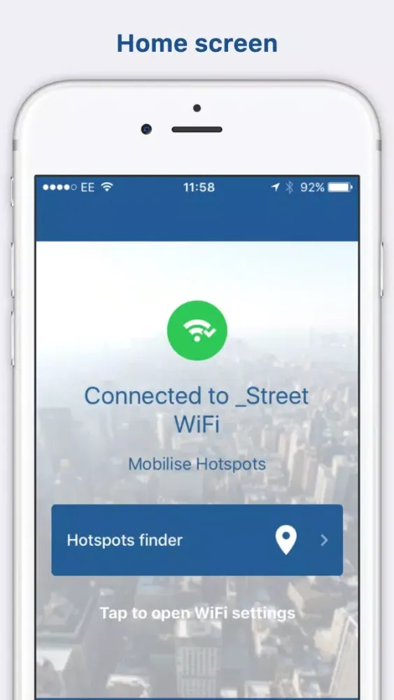 Zrzuty ekranu Mobilise Hotspots