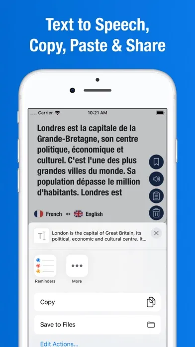 Capturas de tela do Ultimate Language Translator