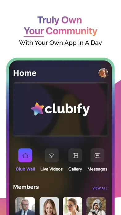 Tangkapan skrin Clubify: Your App & Community