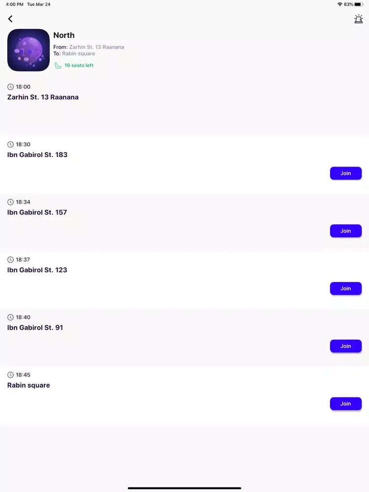 Capturas de pantalla de Shuttlin' Driver app iPad 