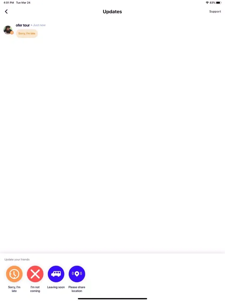 Capturas de pantalla de Shuttlin' Driver app iPad 