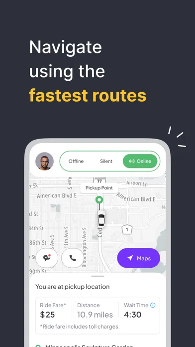 Screenshot di Bridge Driver App