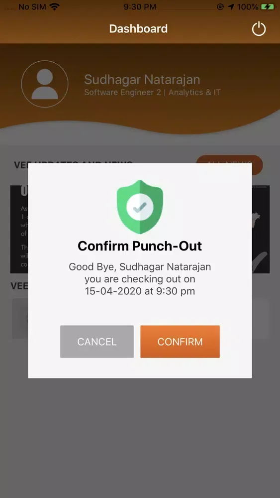 Vee App Screenshots
