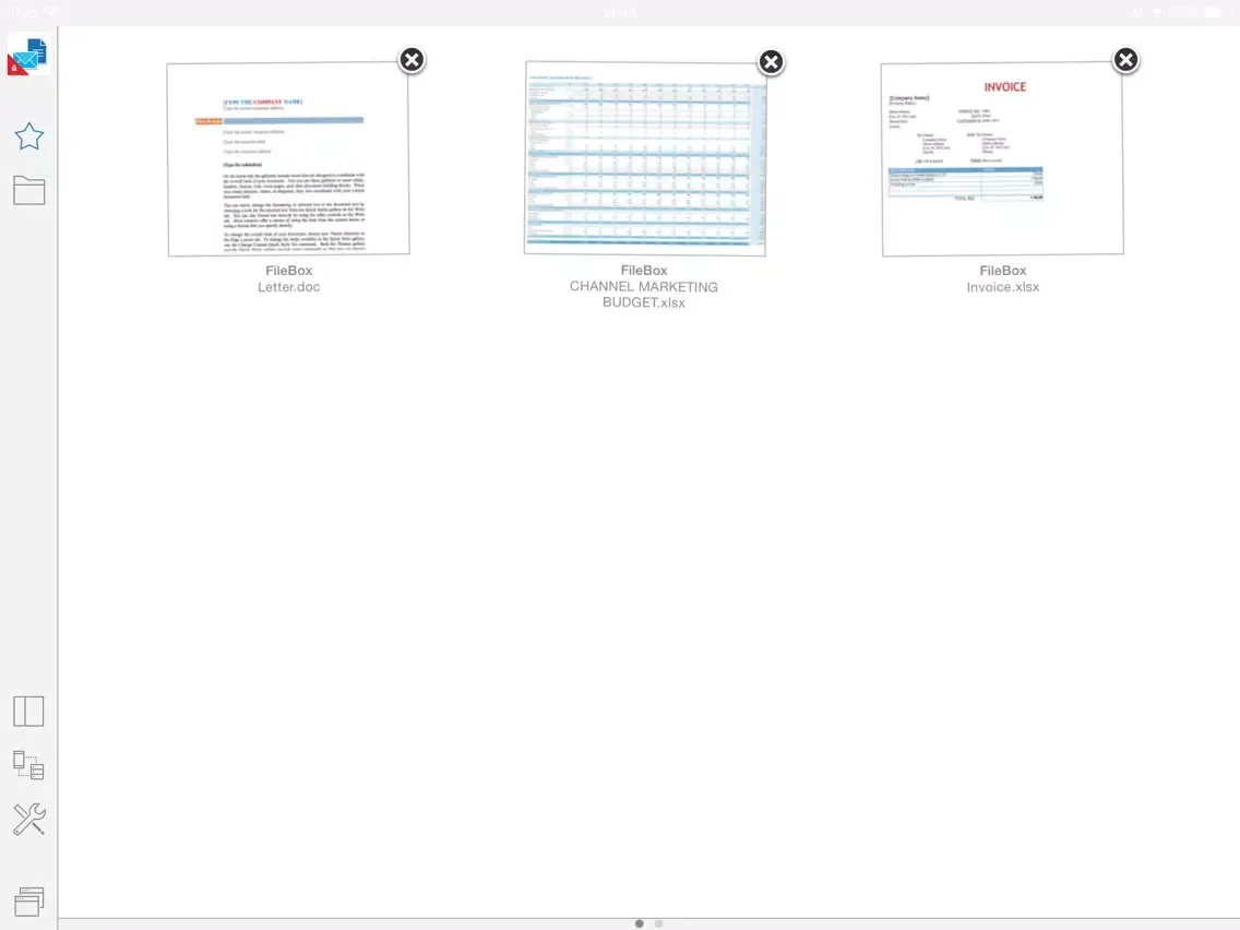 Tangkapan skrin WorksPad for Good iPad 