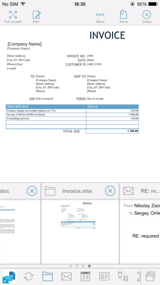 Ảnh chụp màn hình của WorksPad for MobileIron