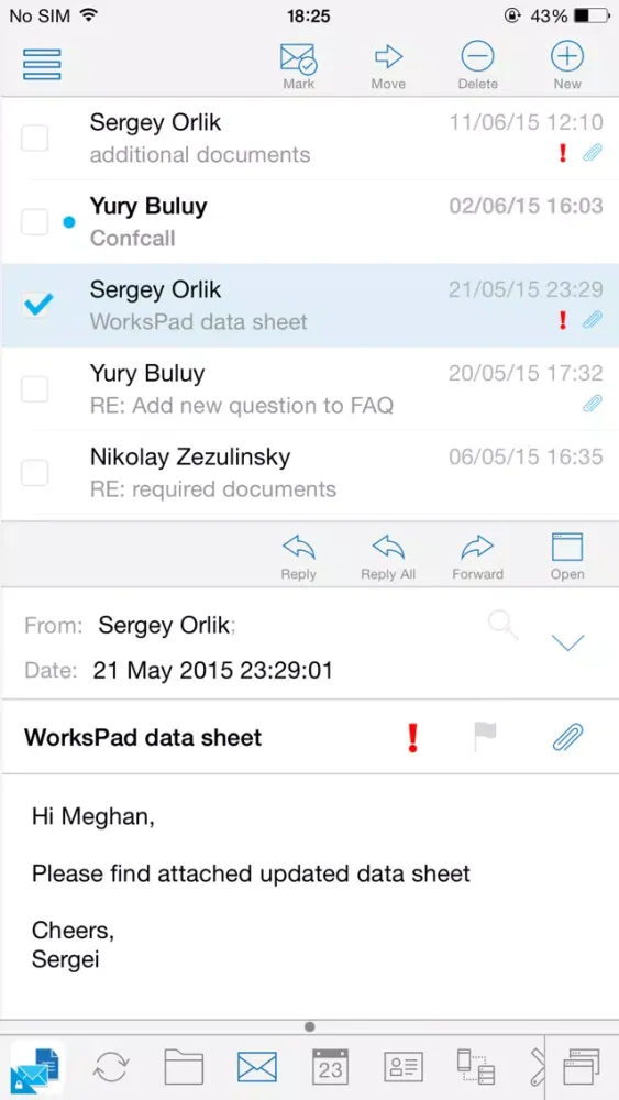 Ảnh chụp màn hình của WorksPad for MobileIron