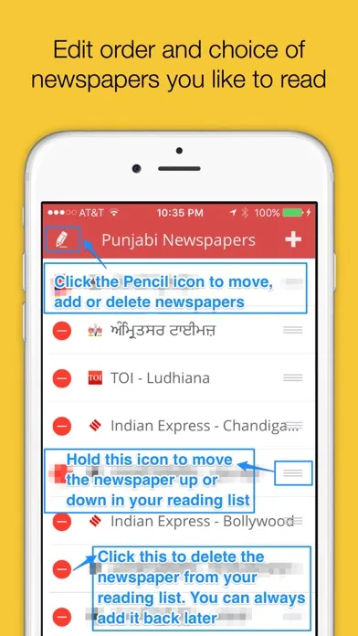 Ảnh chụp màn hình của Punjabi News - Top News in Punjabi, English, and Hindi