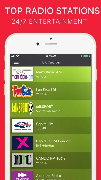 UK FM Radios - Top FM Stations Screenshots