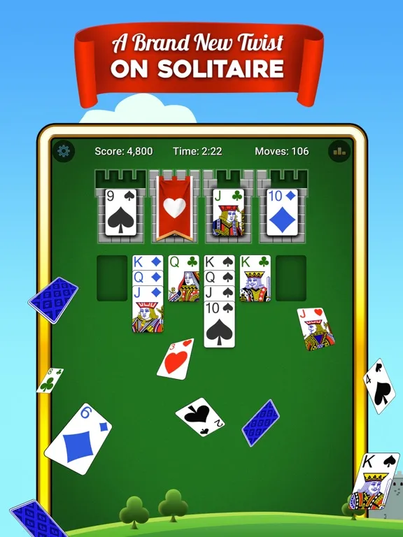 Ảnh chụp màn hình của Castle Solitaire: Card Game iPad 