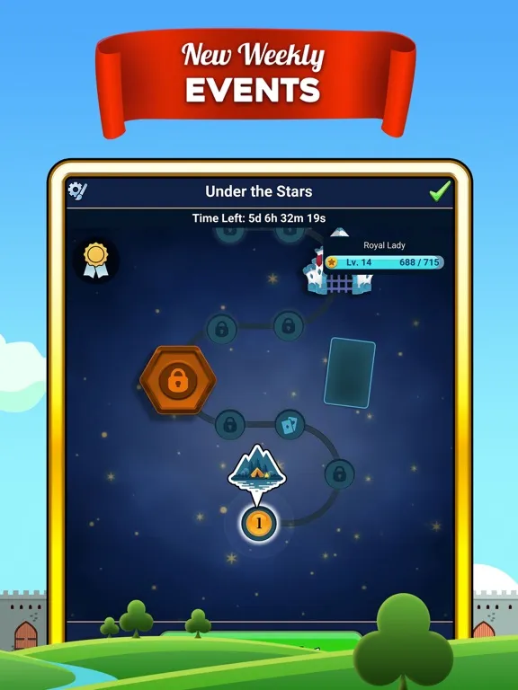 Ảnh chụp màn hình của Castle Solitaire: Card Game iPad 