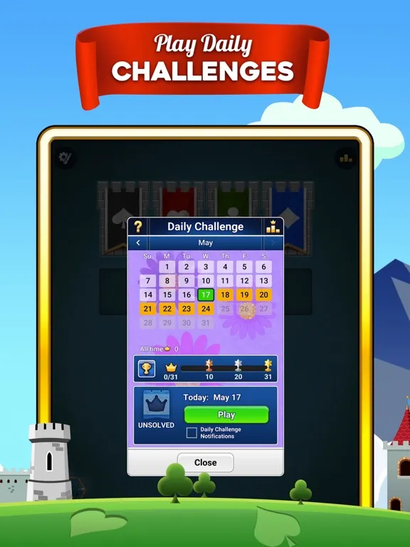 Ảnh chụp màn hình của Castle Solitaire: Card Game iPad 