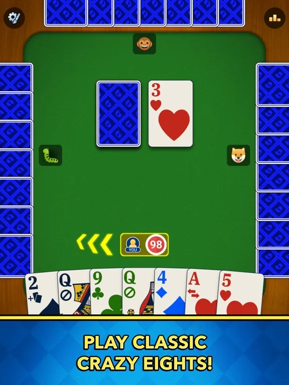 Ảnh chụp màn hình của Crazy Eights: Card Games iPad 