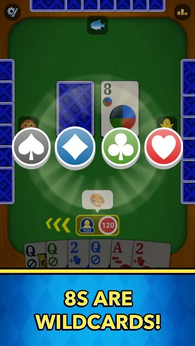 Ảnh chụp màn hình của Crazy Eights: Card Games