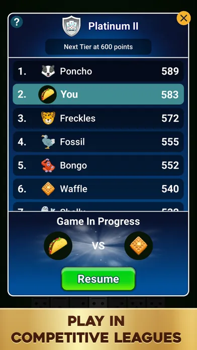Ảnh chụp màn hình của Dominoes: Classic Tile Game