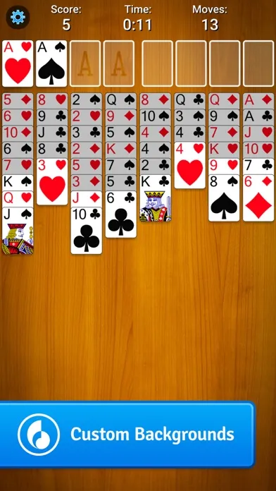 Zrzuty ekranu FreeCell Solitaire Card Game