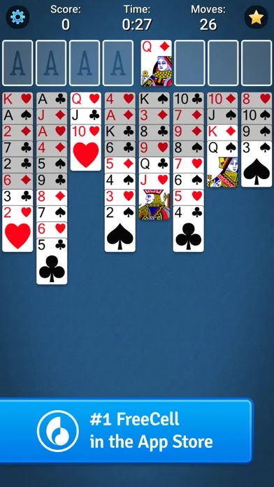 Zrzuty ekranu FreeCell Solitaire Card Game