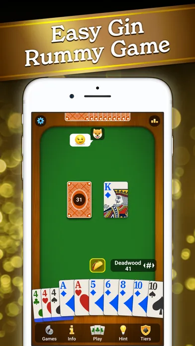 Captures d'écran de Gin Rummy Classic•