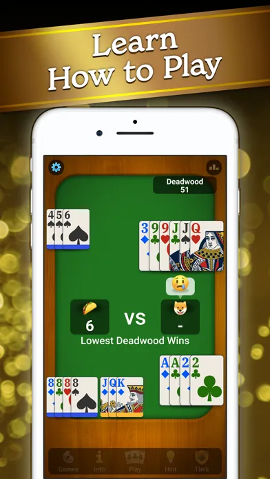 Captures d'écran de Gin Rummy Classic•