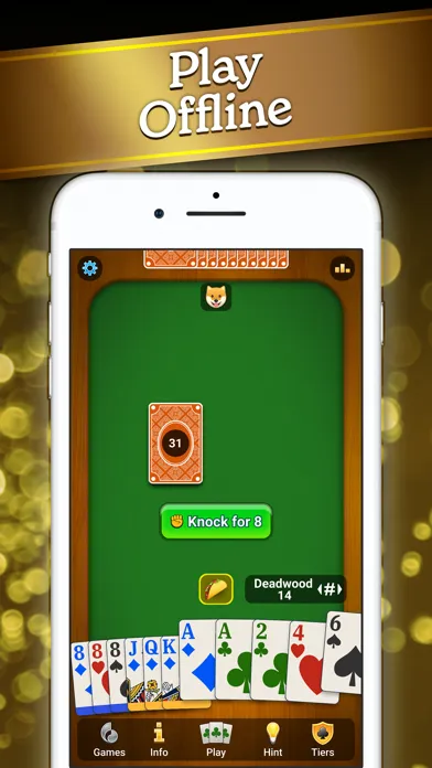 Captures d'écran de Gin Rummy Classic•
