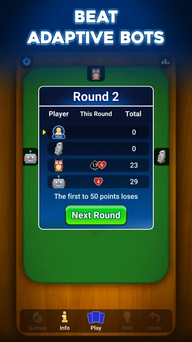 Zrzuty ekranu Hearts: Card Game