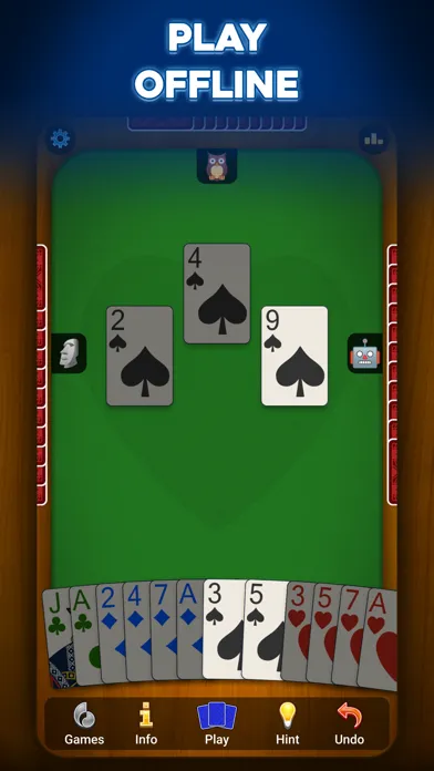 Zrzuty ekranu Hearts: Card Game