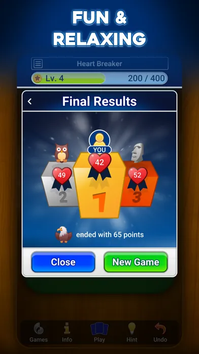 Zrzuty ekranu Hearts: Card Game