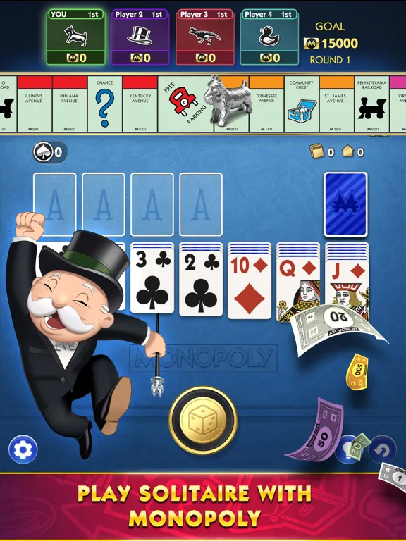 MONOPOLY Solitaire: Card Games iPad  スクリーンショット