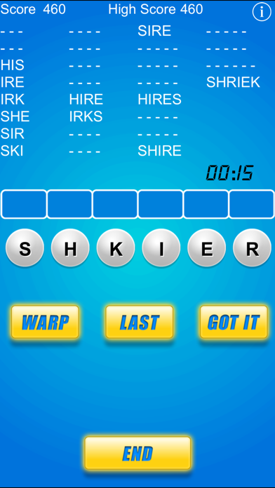 Word Warp - A Word Puzzle Game スクリーンショット